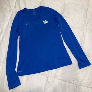 Nike University of Kentucky long sleeve athletic shirt